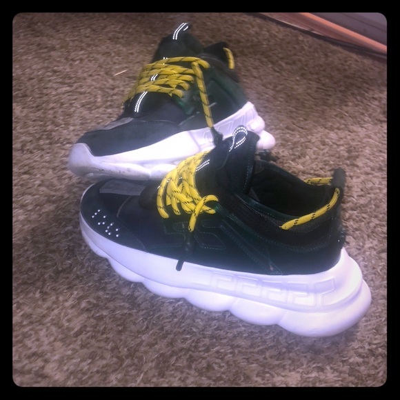 mens versace chain reaction sneakers